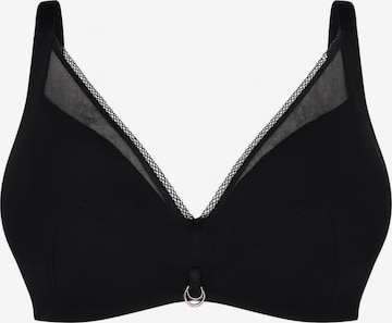 Vivisence T-shirt Bra '1076' in Black: front