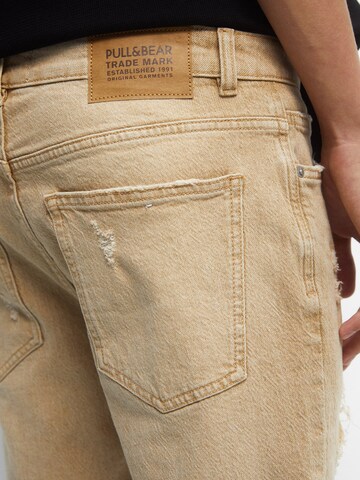 Pull&Bear Regular Jeans in Beige