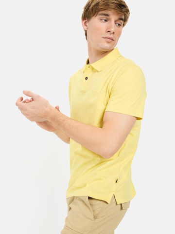 CAMEL ACTIVE Kurzarm Poloshirt aus Organic Cotton in Gelb