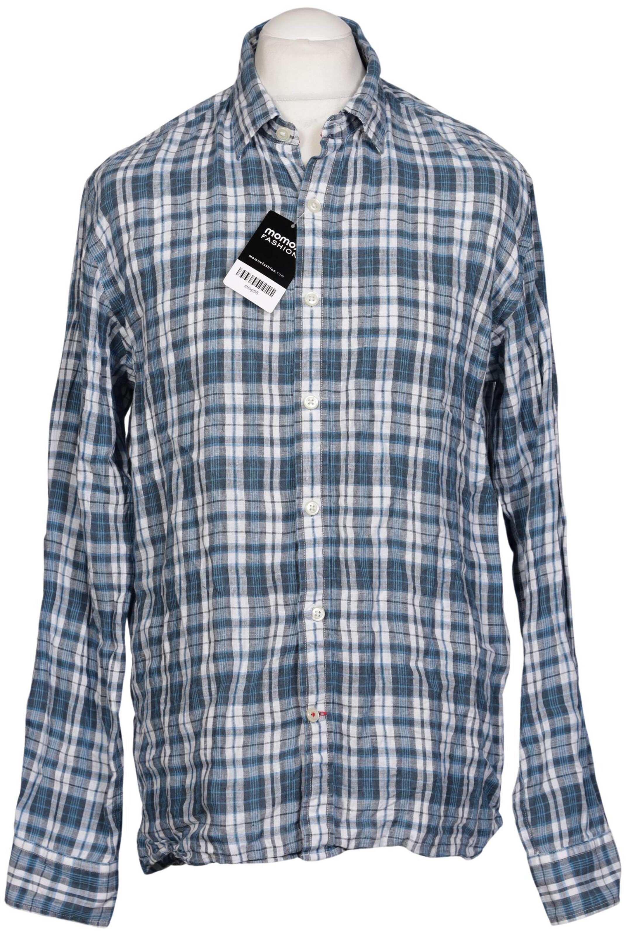 TOMMY HILFIGER Button Up Shirt in L in Blue: front