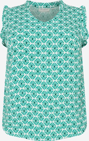 ONLY Carmakoma - Blusa 'ZITTA' en verde: frente