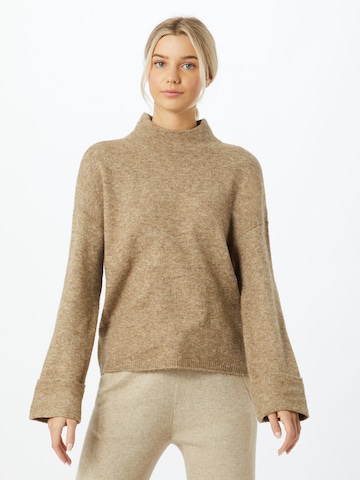 VERO MODA Trui 'Plaza' in Beige: voorkant