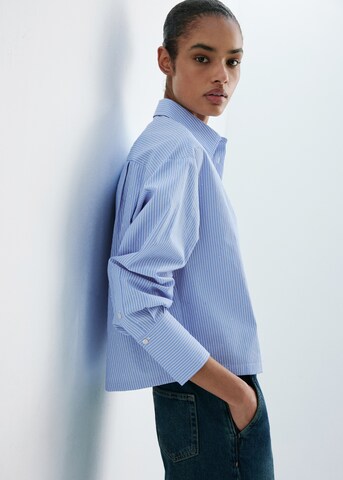 Camicia da donna 'SHINNY' di MANGO in blu