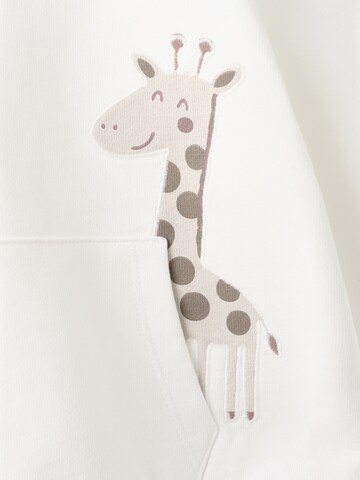 MANGO KIDS Sweatshirt 'GIRAFFE' i vit