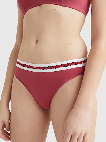 Regular String Tommy Hilfiger Underwear en rouge : devant