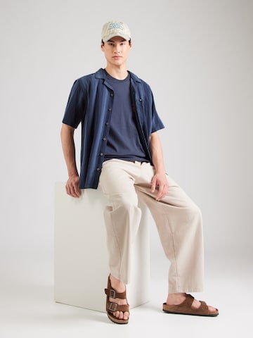 RIP CURL Comfort fit Button Up Shirt 'CLASSIC SURF WEAVER' in Blue