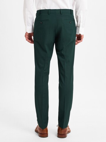 Finshley & Harding Slim fit Trousers with creases in Green