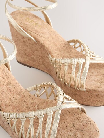 Sandales à lanières 'Forever Comfort' Next en or