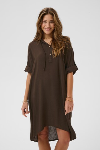 Cream Dress 'Lark' in Brown: front