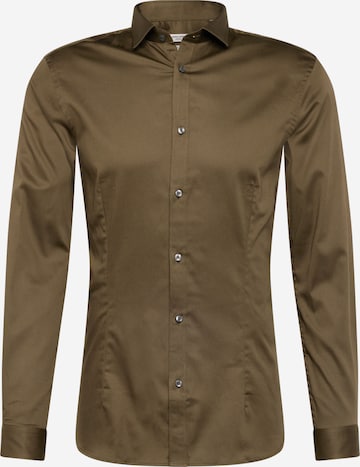 JACK & JONES Button Up Shirt 'Parma' in Green: front