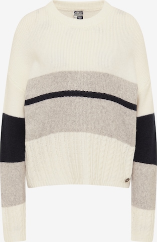 DreiMaster Maritim Sweater in White: front