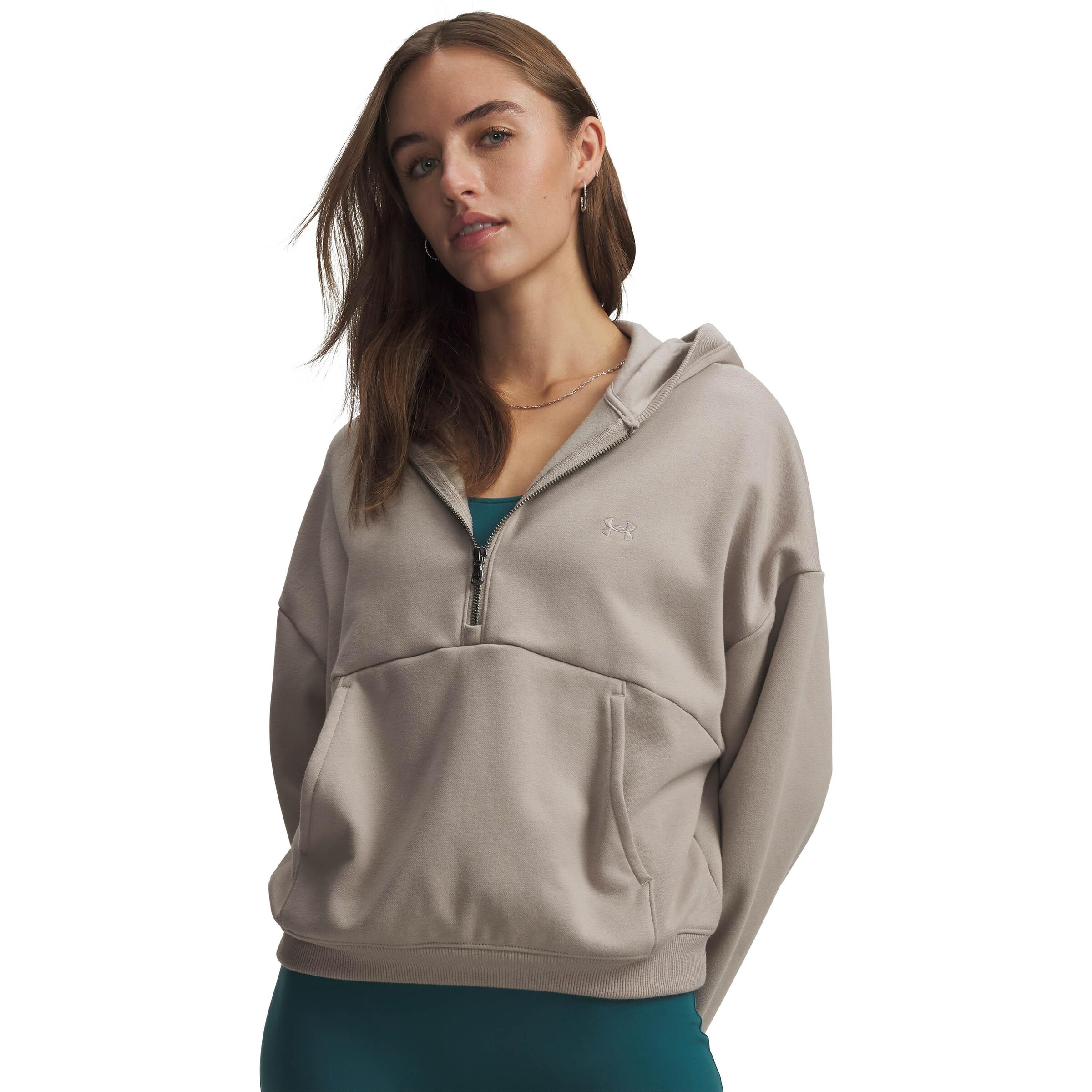 UNDER ARMOUR Sweatshirt in Brown: front
