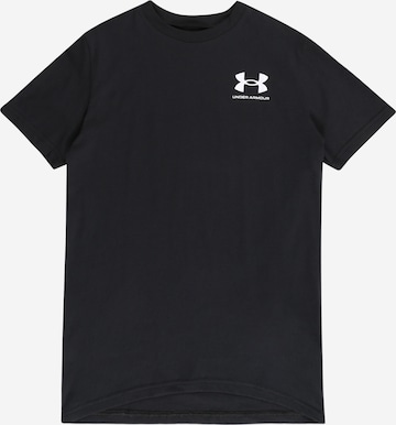 UNDER ARMOUR Funktionsshirt in Schwarz: predná strana