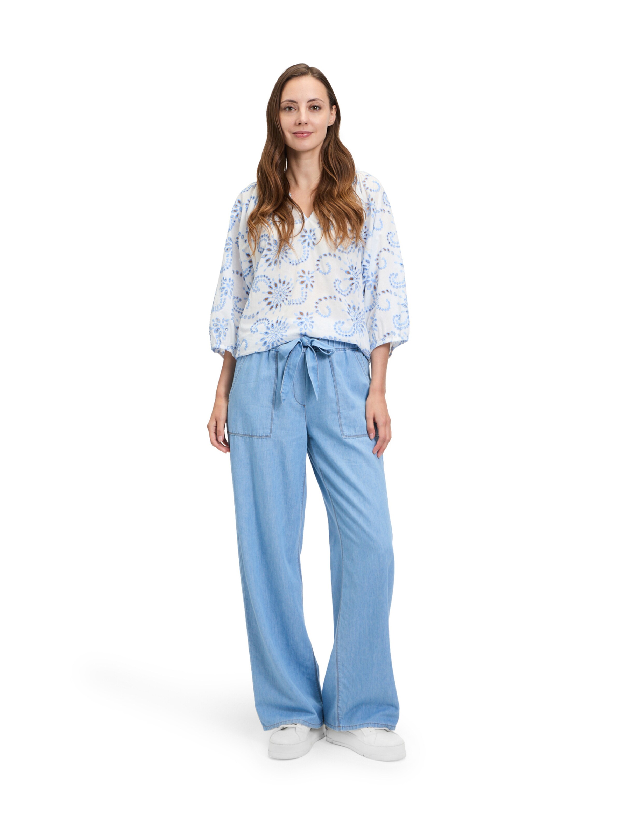 Betty & Co Wide leg Pants in Blue