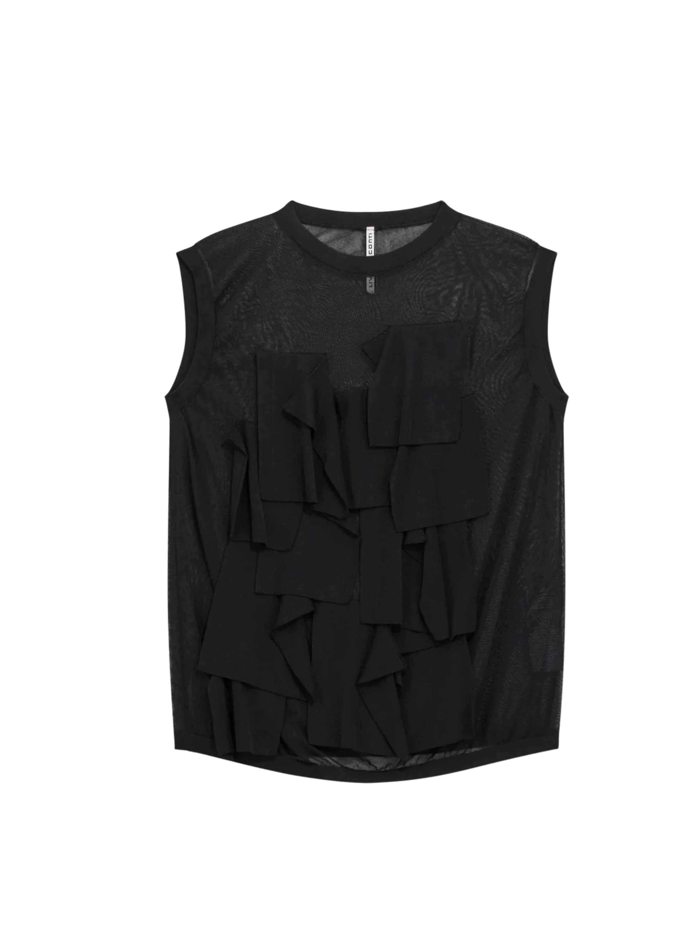 Top di Liviana Conti in nero: frontale