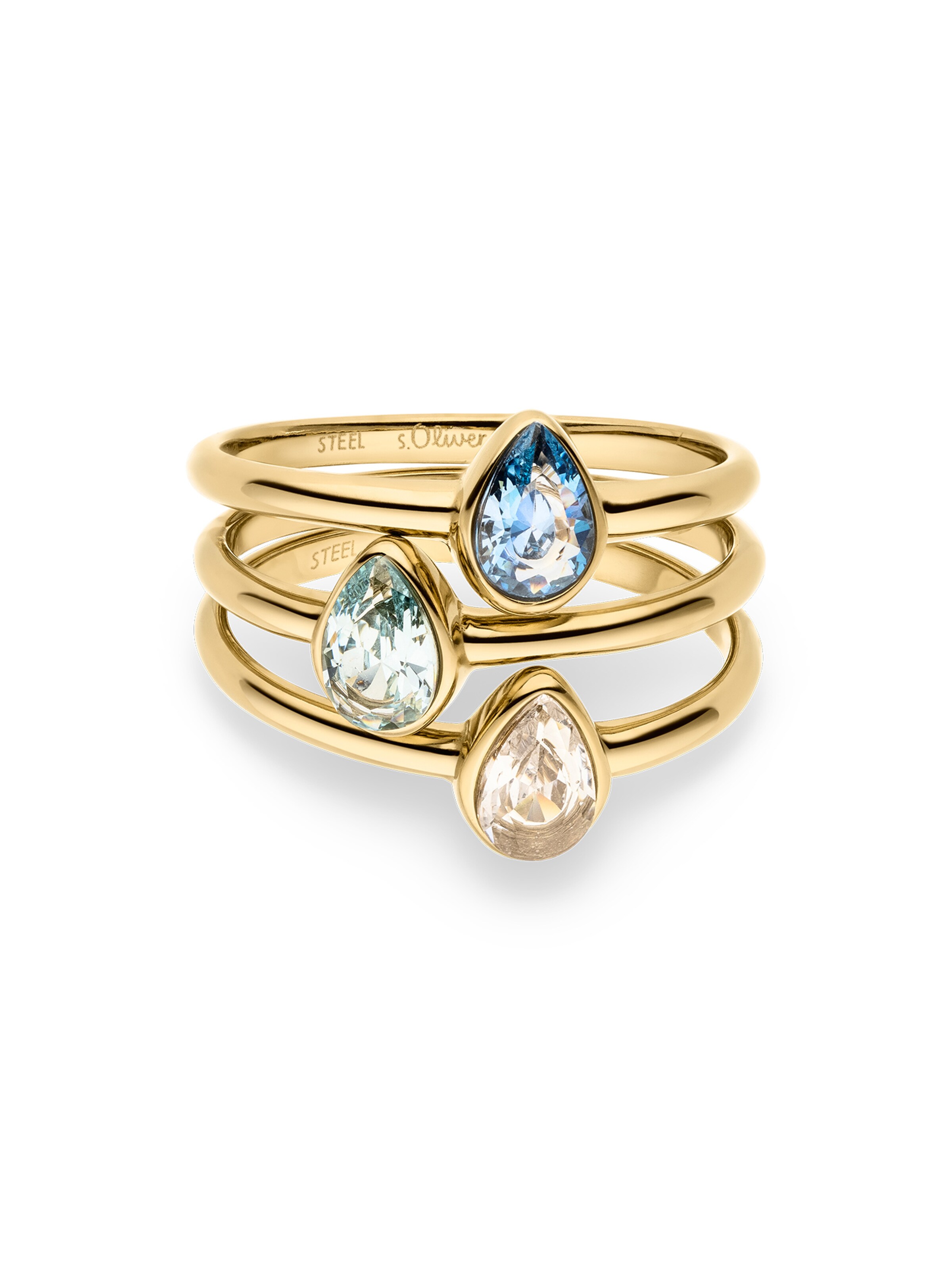 s.Oliver Ring in Gold: Vorderseite