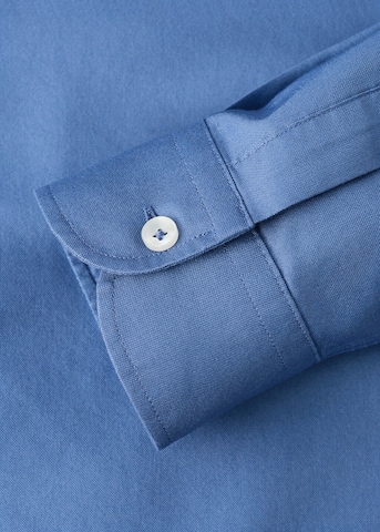 MANGO MAN Regular fit Button Up Shirt 'Oxli' in Blue