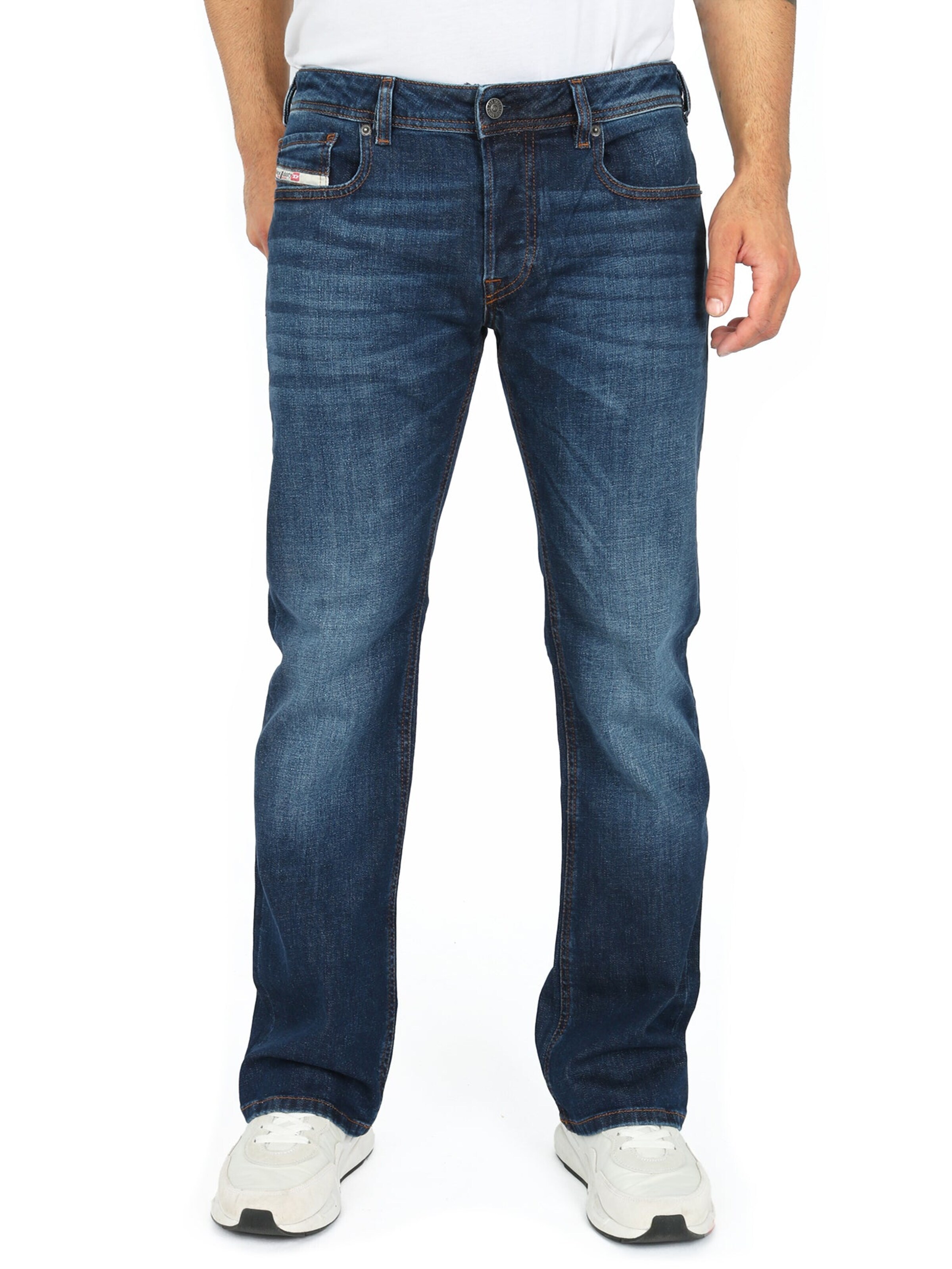 DIESEL - Bootcut Vaquero 'SLIM 2007 ZATINY-X' en azul: frente