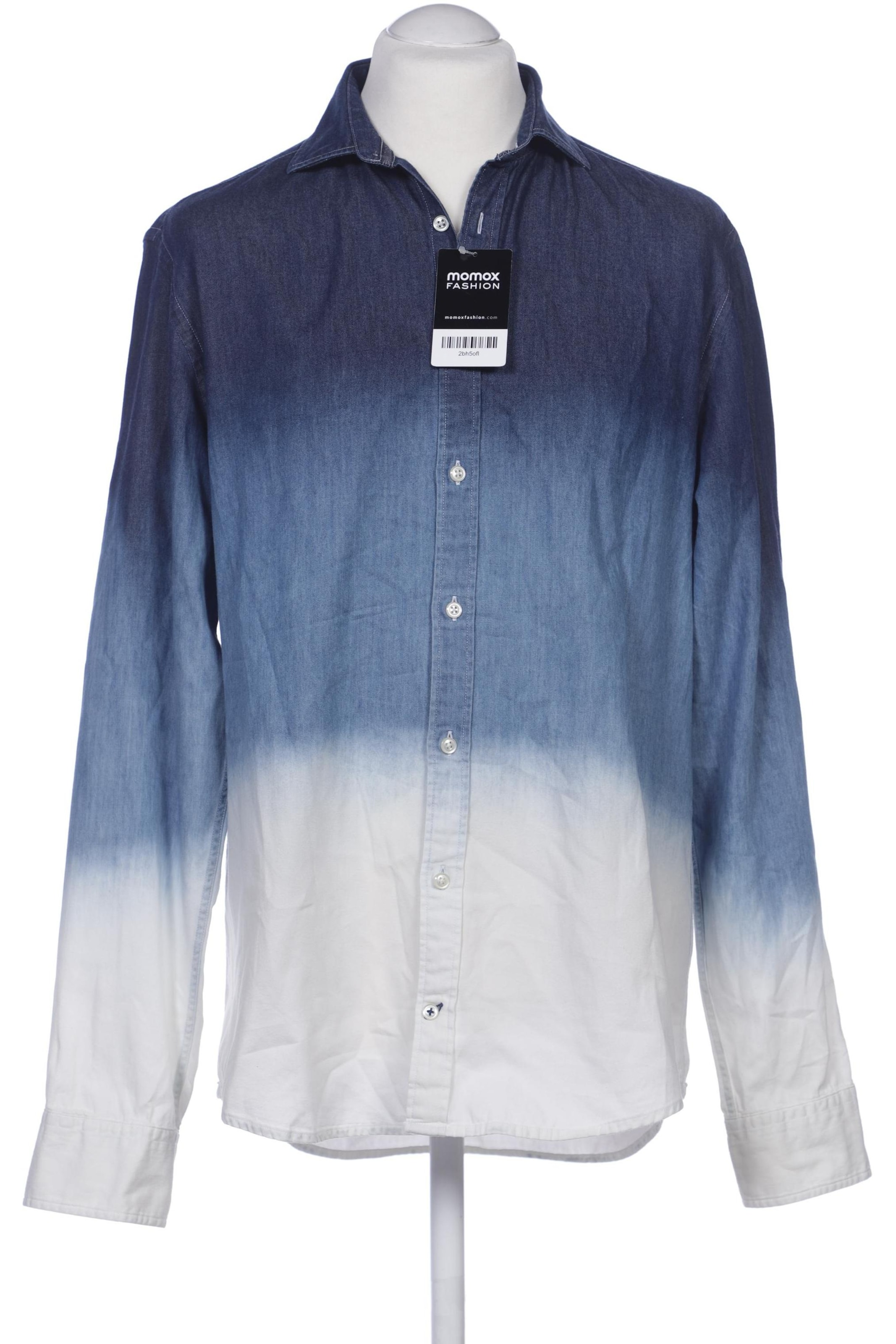 TOMMY HILFIGER Button Up Shirt in L in Blue: front