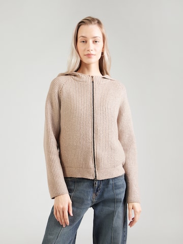 Cardigan monari en beige : devant
