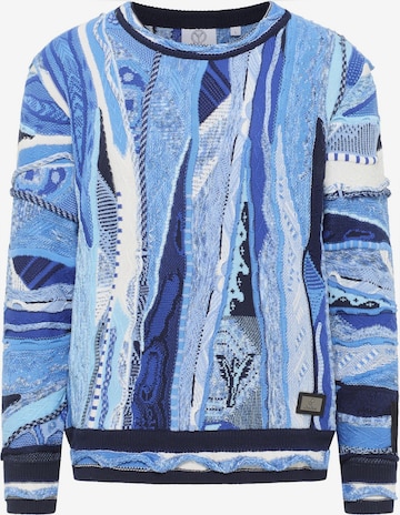 Carlo Colucci Trui 'Dondi' in Blauw: voorkant