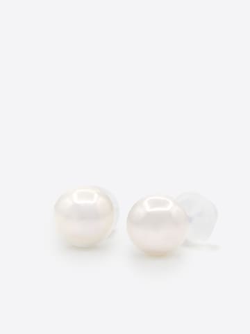 Boucles d'oreilles 'BASTILLE' Ateliers Saint Germain en blanc