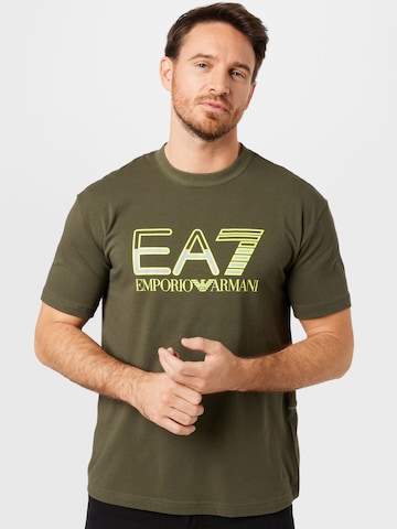 EA7 Emporio Armani T-Shirt in Grün: predná strana