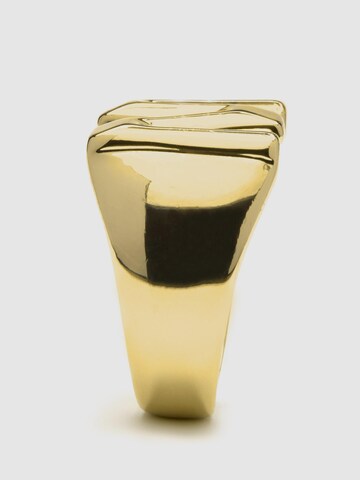 Luxenter Ring 'Alphabet M' in Goud