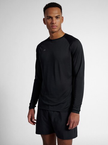 Newline Functioneel shirt 'Beat' in Zwart: voorkant