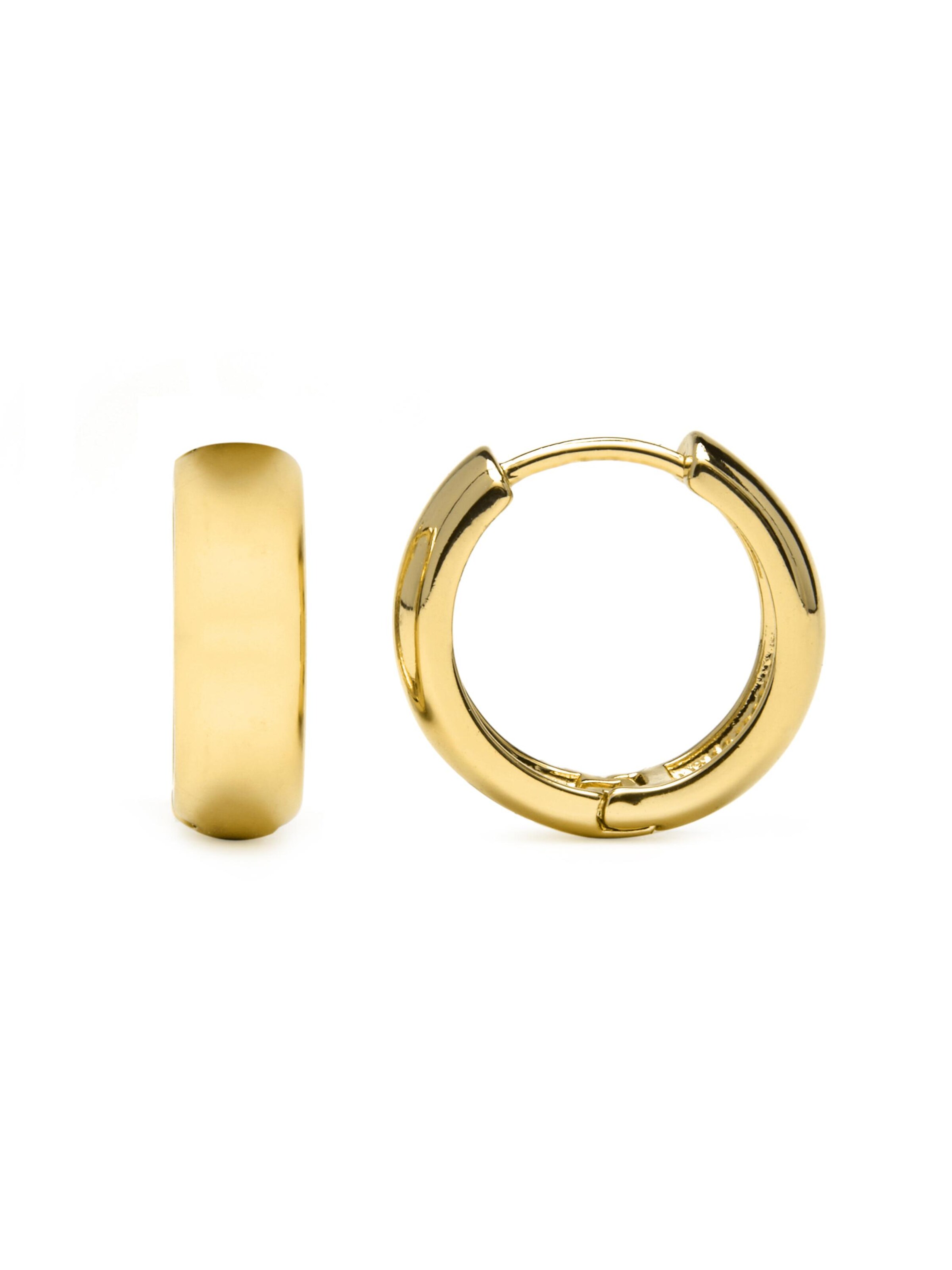 Luxenter - Pendientes 'Apruk' en oro: frente