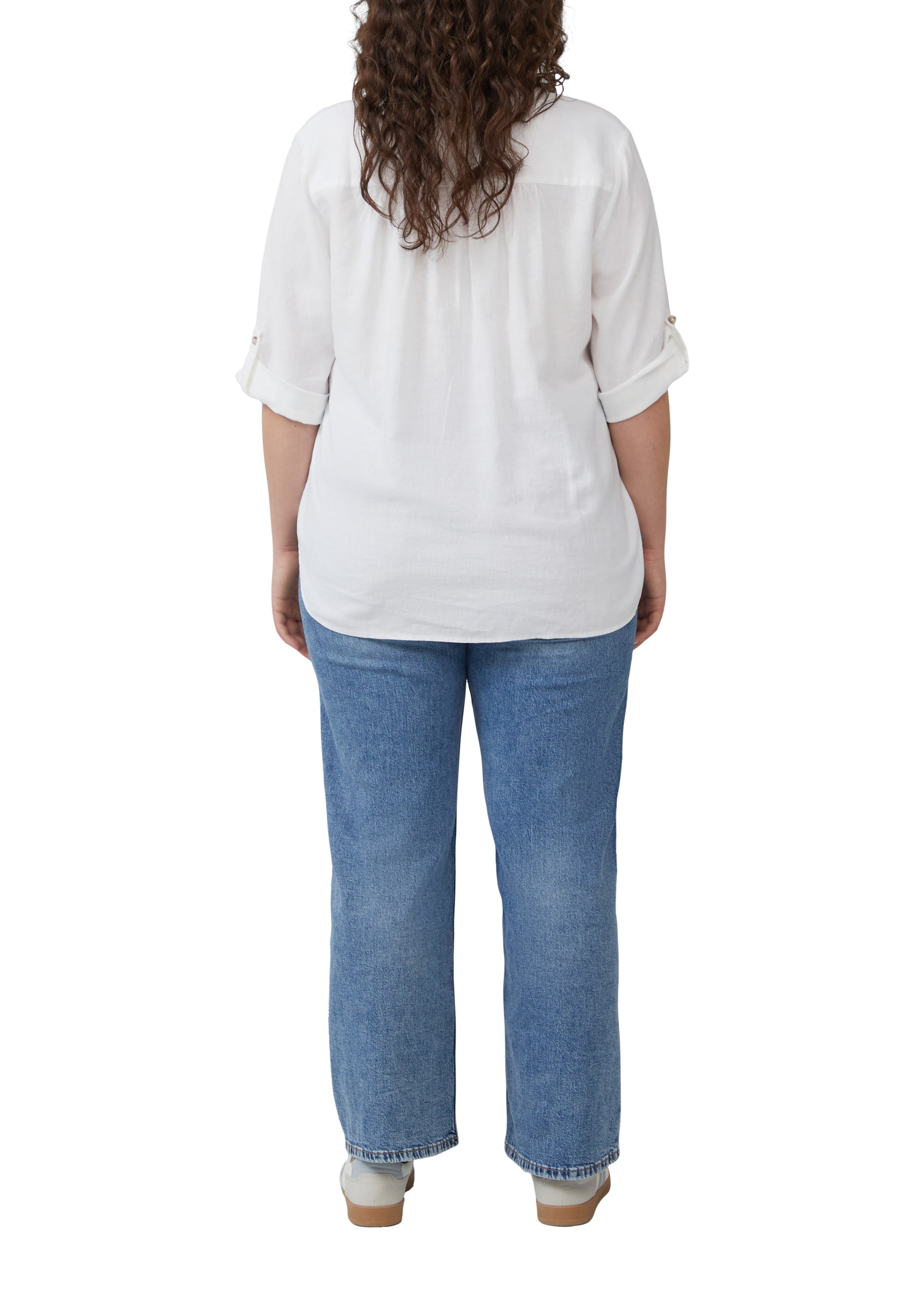 s.Oliver Red Label Plus Bluse in Weiß