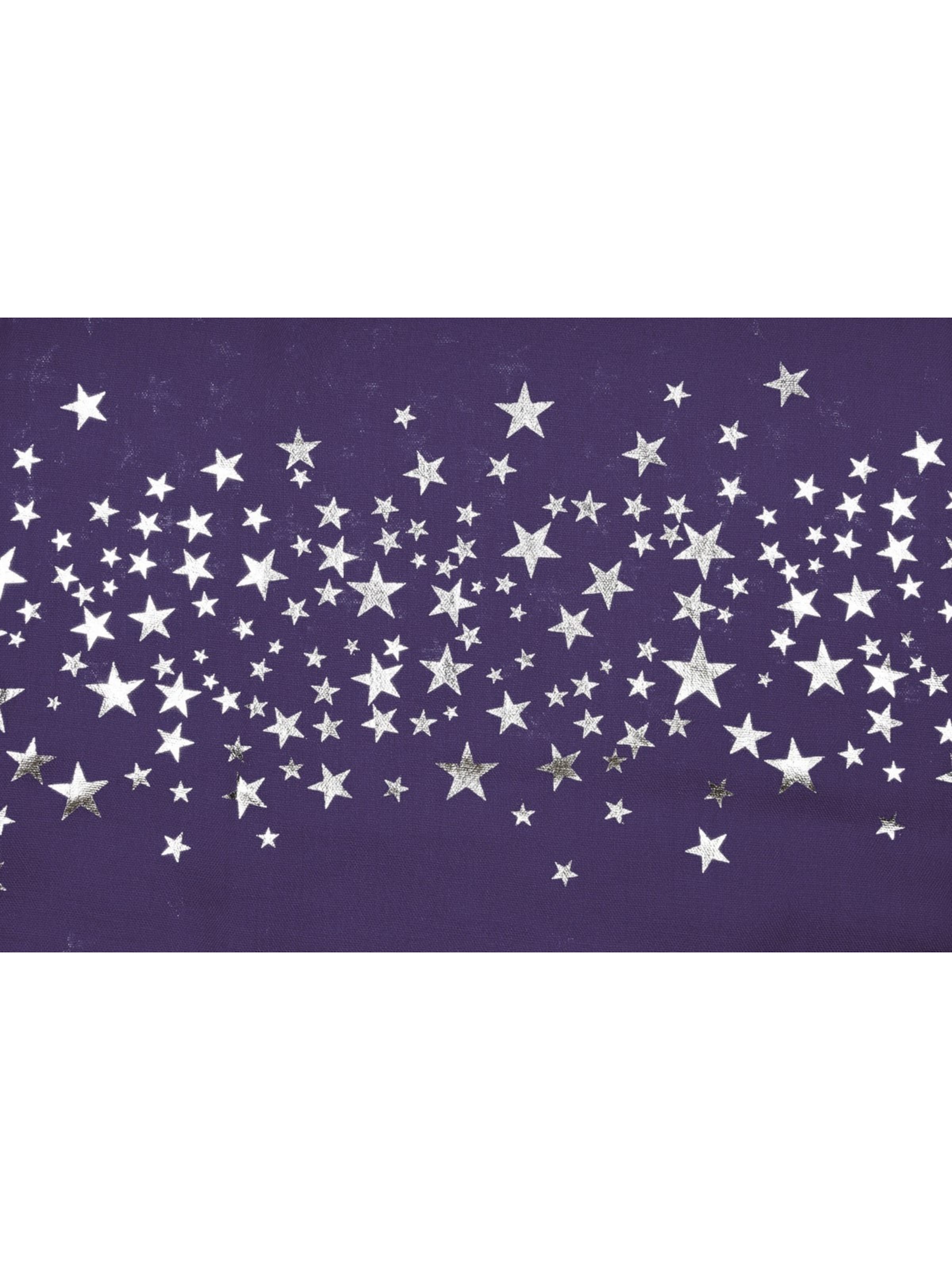 styleBREAKER Loop scarf 'Loop Schal mit Metallic Sterne Print' in Blue