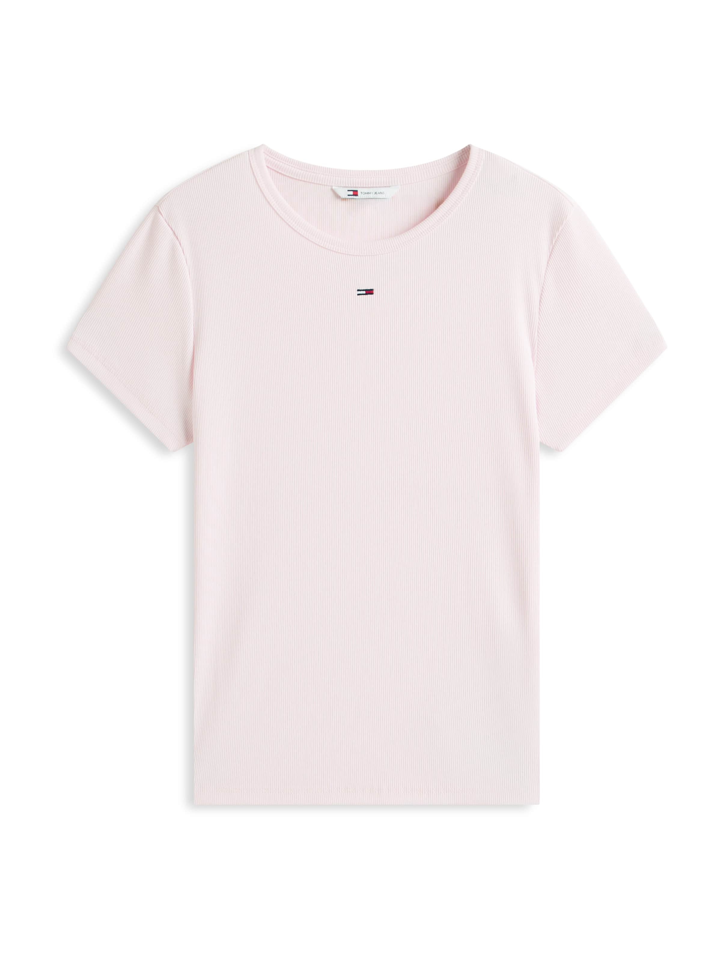 Tommy Jeans Shirts 'ESSENTIAL' i pink: forside