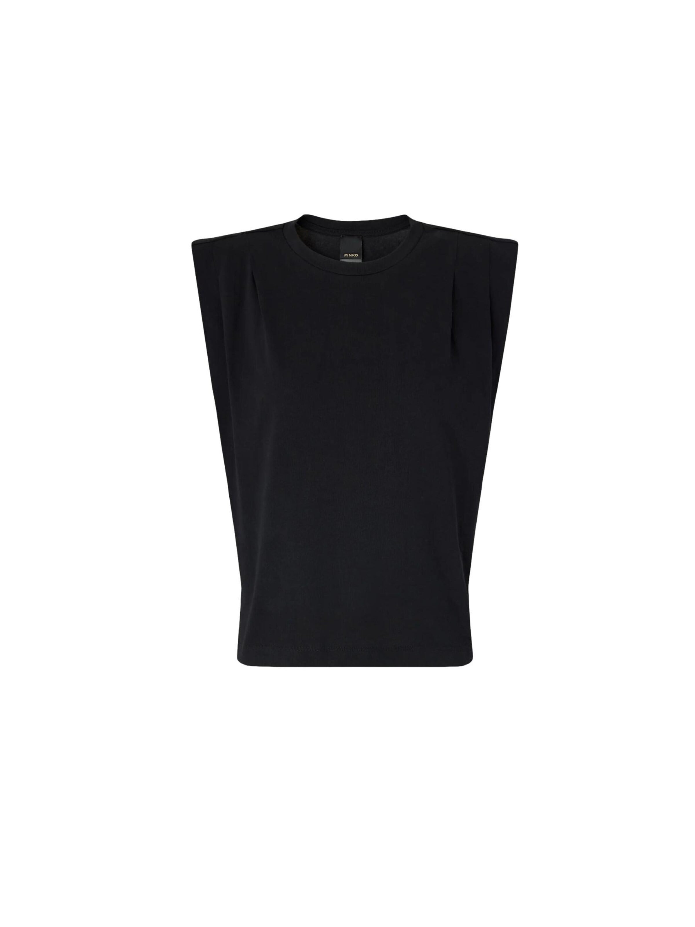 PINKO Koszulka 'PINKO MYRANDA MAGLIA JERSONE T-SHIRT' w kolorze czarny: przód