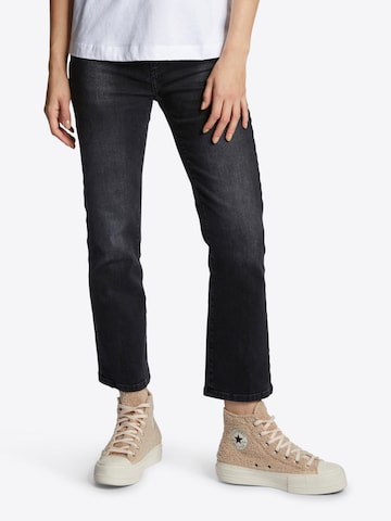Rich & Royal Flared Jeans in Zwart: voorkant