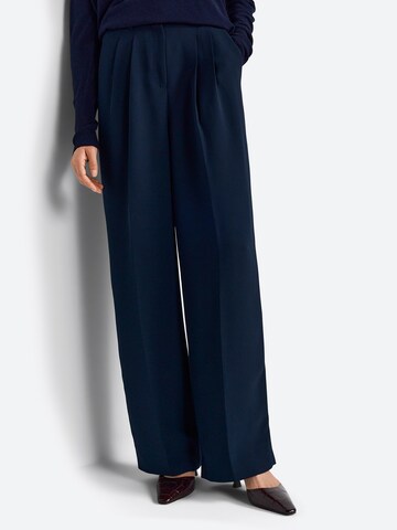 Wide leg Pantaloni con pieghe di Rich & Royal in blu: frontale