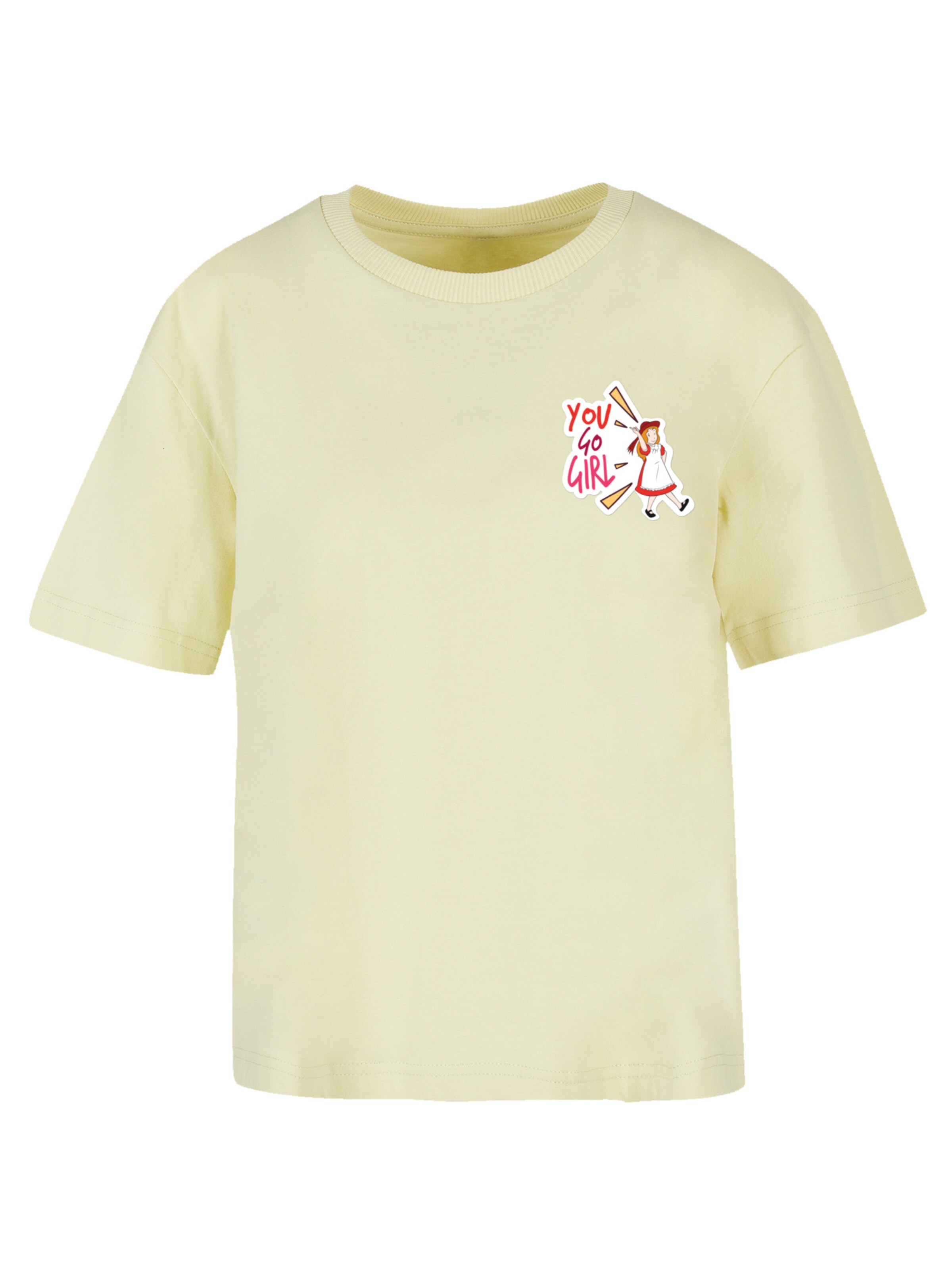 F4NT4STIC Shirt in Geel: voorkant