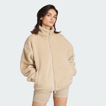 Giacca di pile 'Essentials' di ADIDAS ORIGINALS in beige: frontale