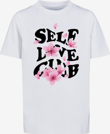 Mister Tee Paita 'Self Love Club' värissä valkoinen: etupuoli