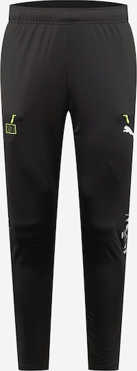 PUMA Sportske hlače u žuta / crna / bijela, Pregled proizvoda