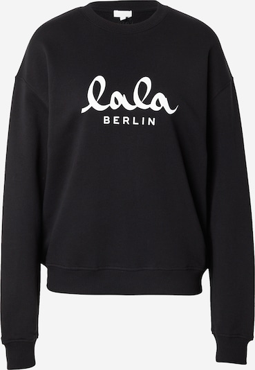Lala Berlin Collegepaita 'Lala' värissä musta / valkoinen, Tuotenäkymä