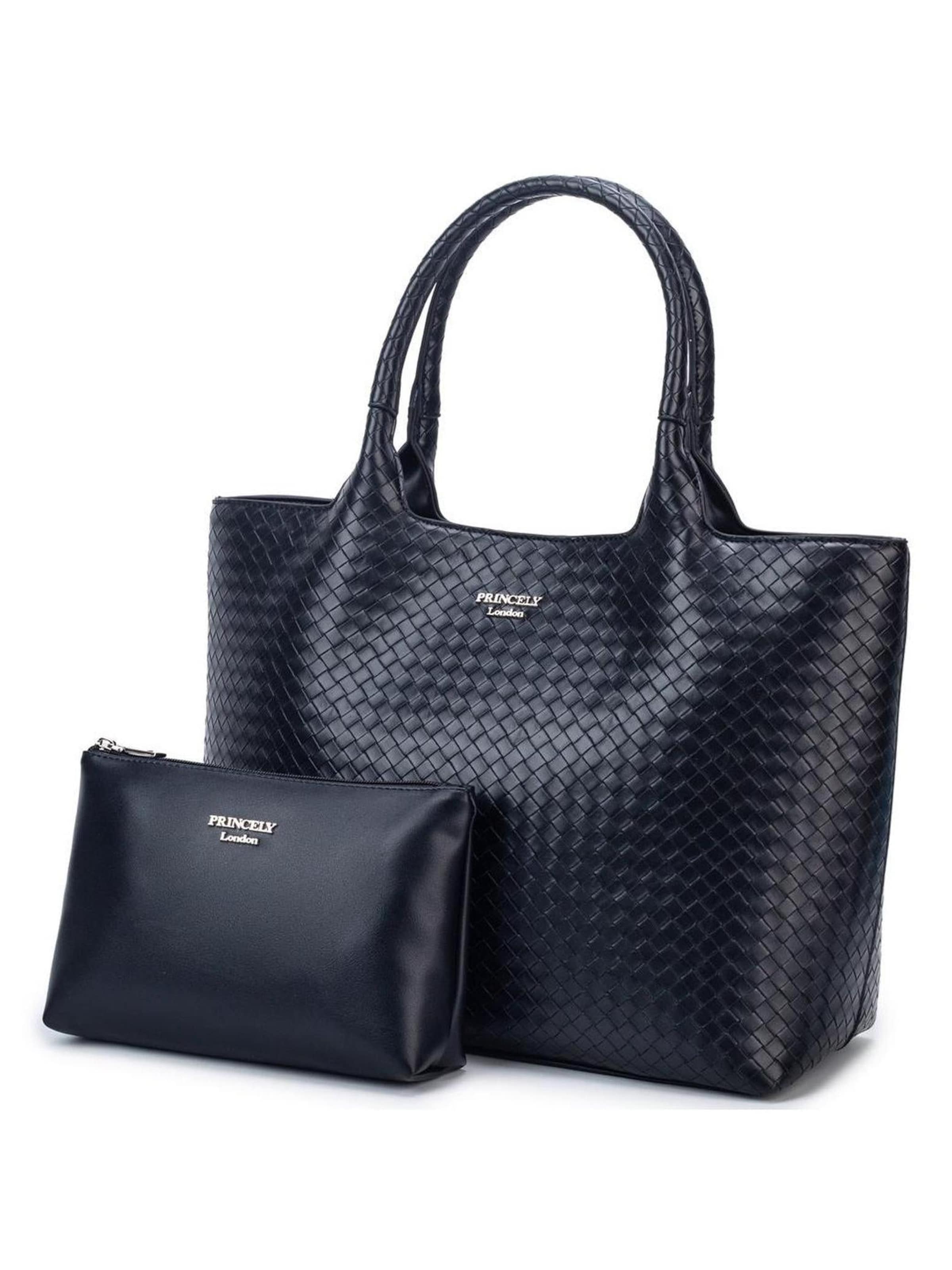Princely London - Shopper 'Bonny' en negro: frente
