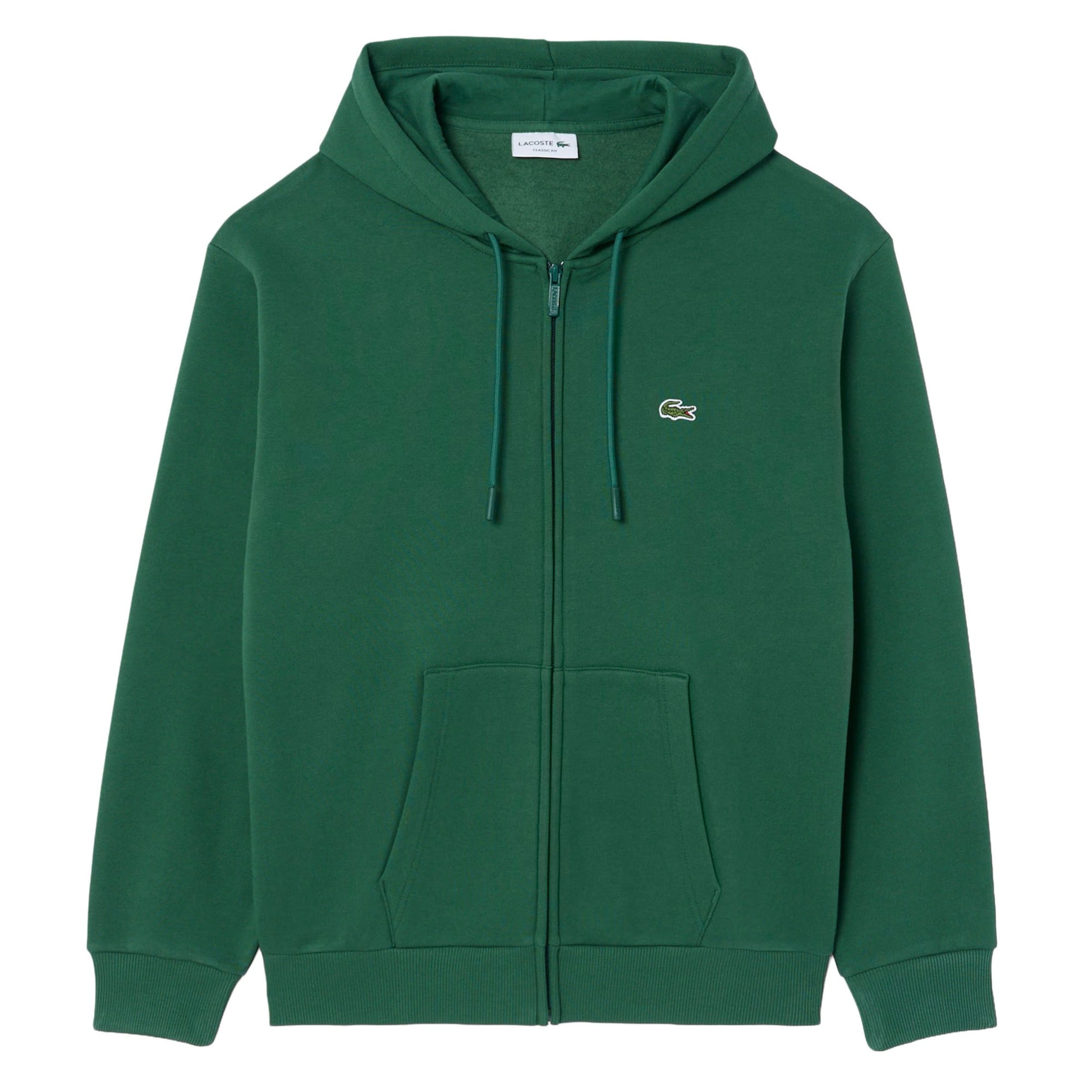 LACOSTE Sweatjacke in Grün: Vorderseite