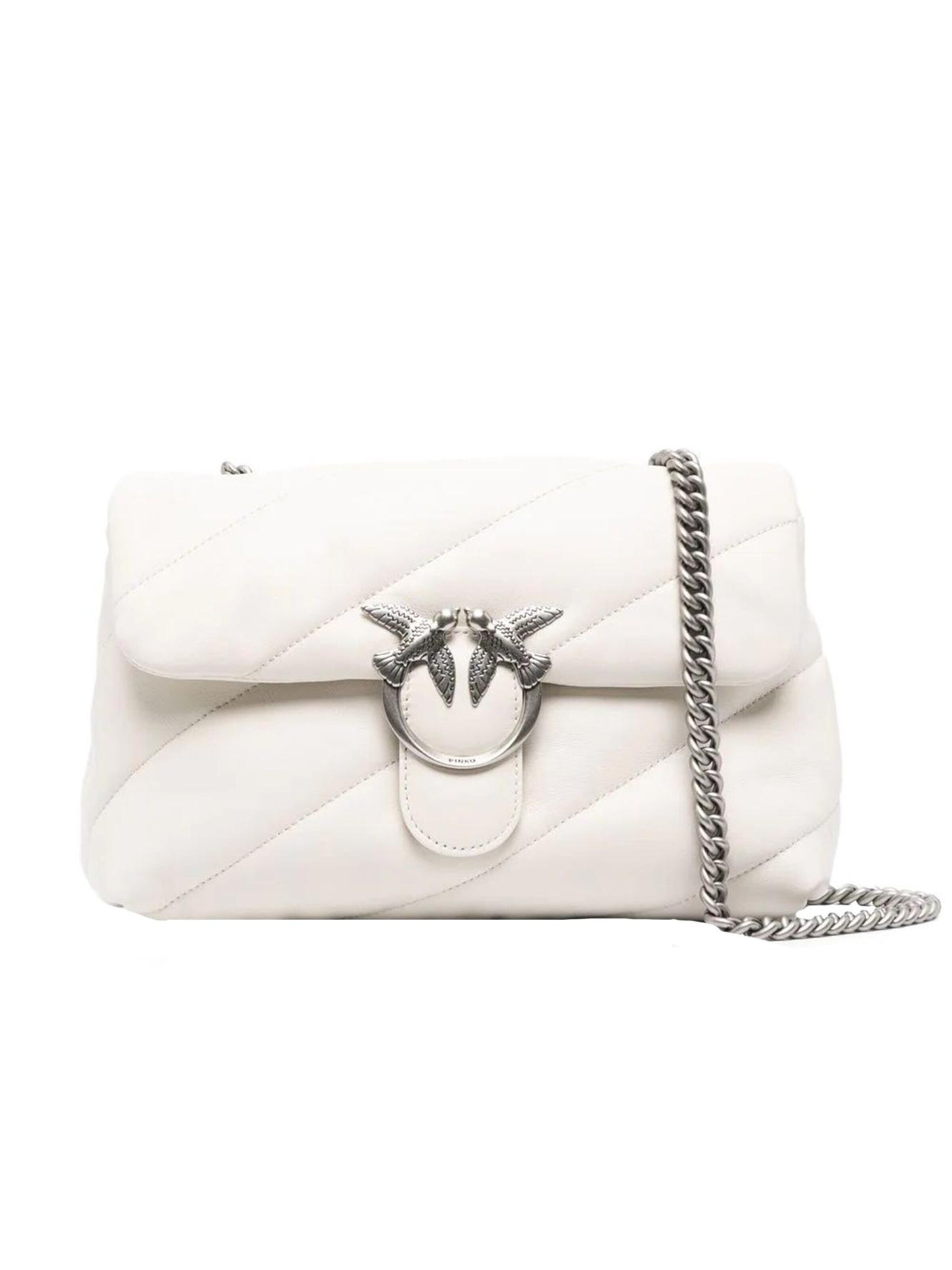 Borsa a tracolla 'Love' di PINKO in bianco: frontale