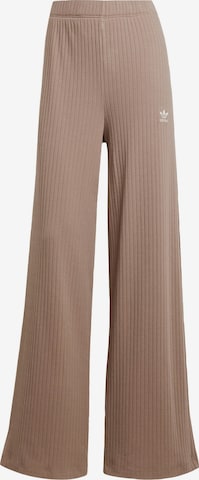 Wide Leg Pantalon 'Essentials' ADIDAS ORIGINALS en marron : devant