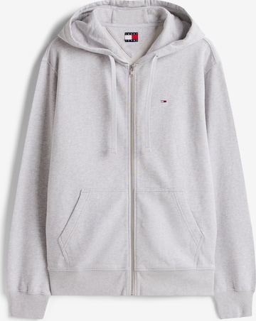 Veste de survêtement Tommy Jeans en gris : devant