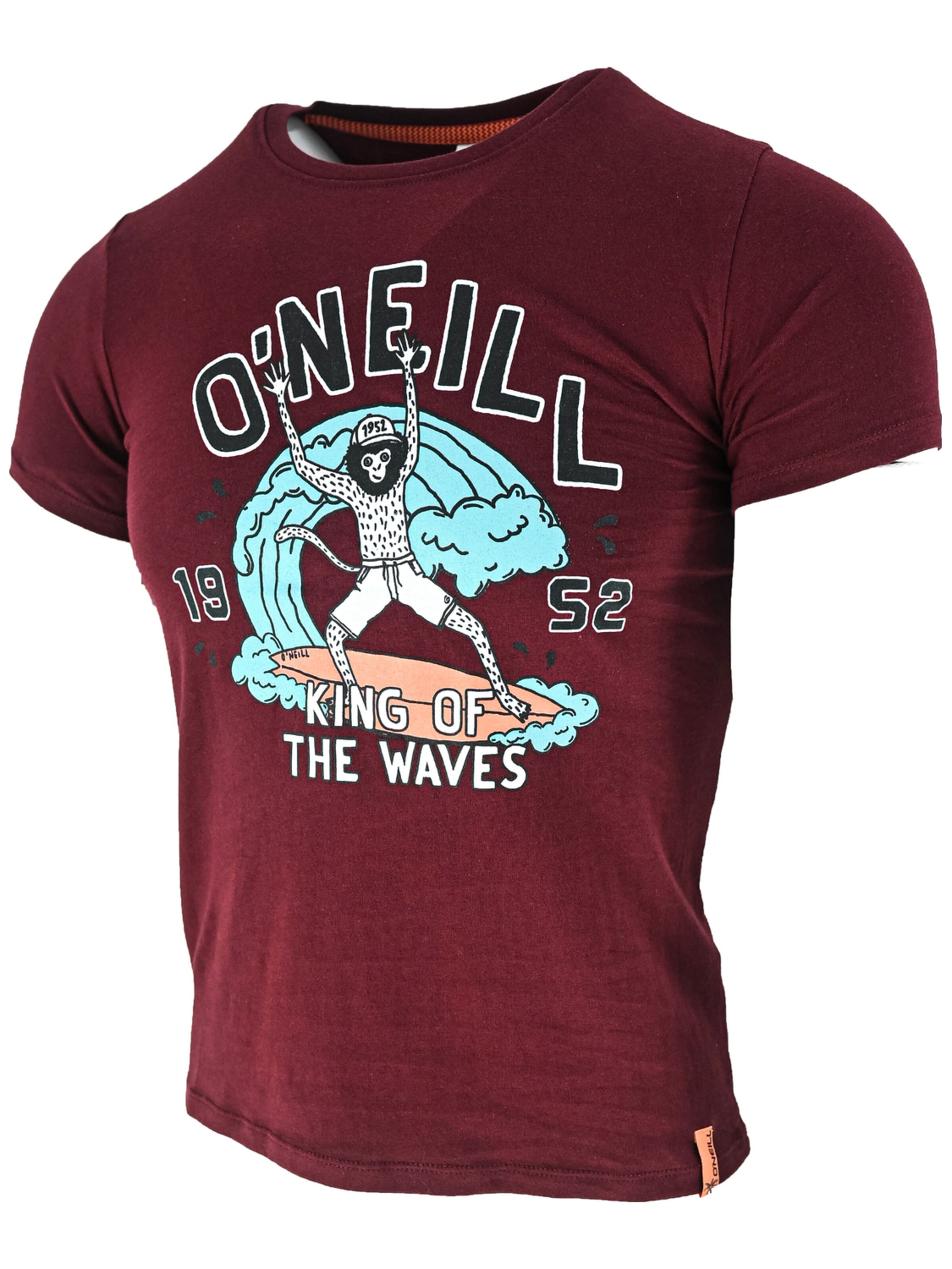 O'NEILL Shirt 'O'Neill LB King Of Waves SS'‌‌‌‌‌‌‌‌‌‌ in Rot
