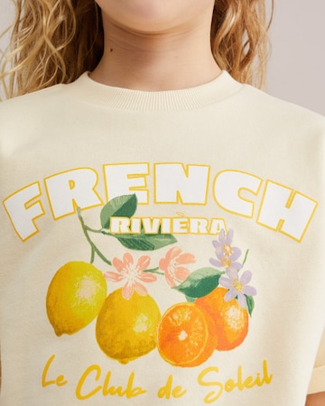 WE Fashion Μπλούζα φούτερ σε κίτρινο