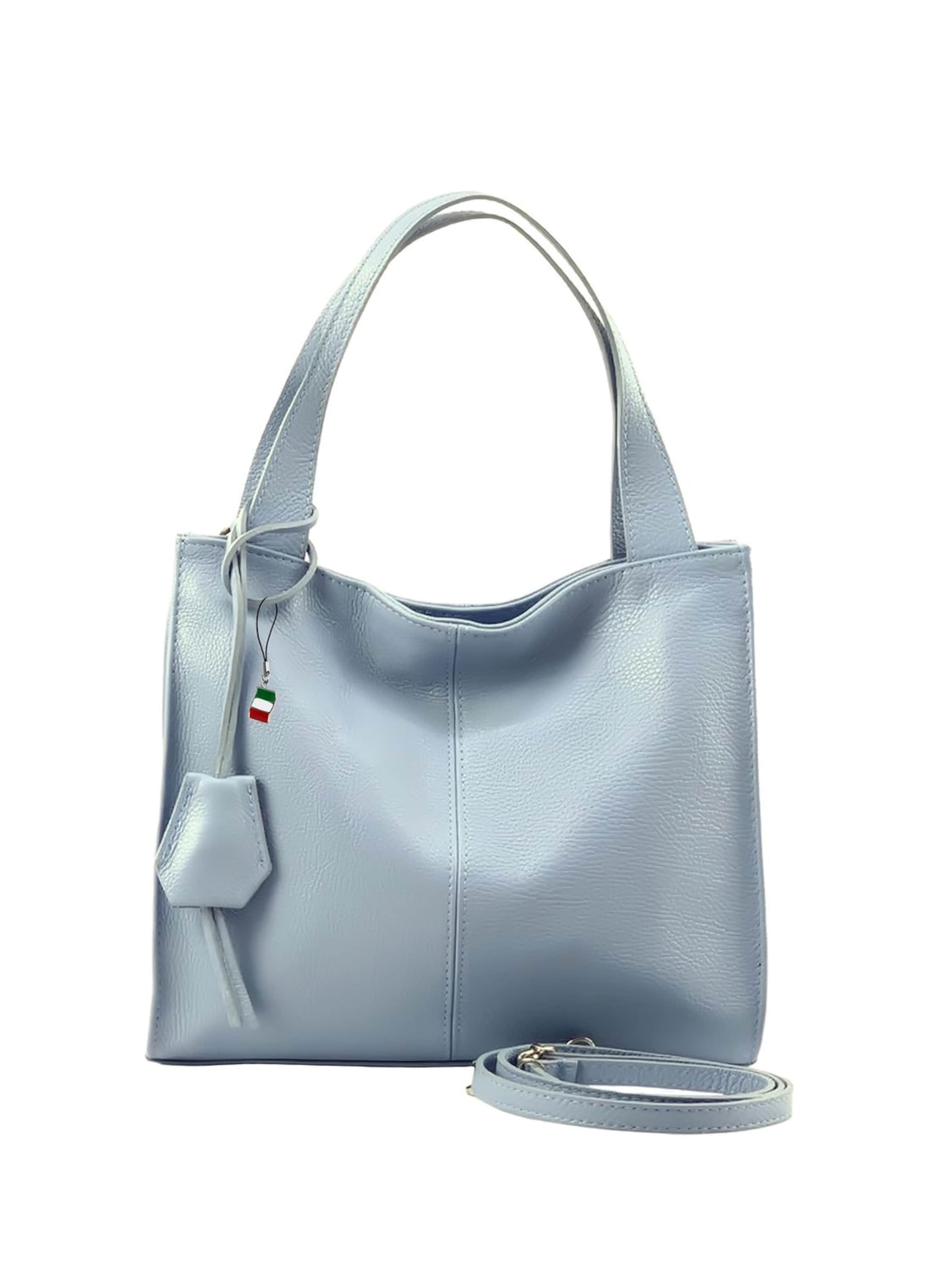 Florence Schoudertas in Blauw: voorkant