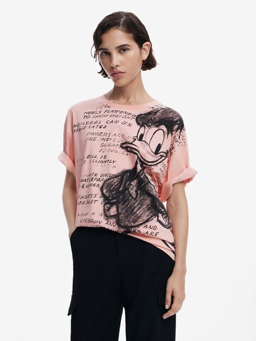 Desigual Tričko 'Donald Duck' - Červená: predná strana